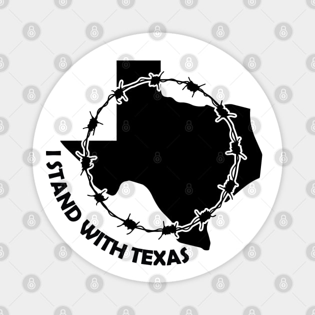 Texas Border - States Rights Magnet by EverGreene